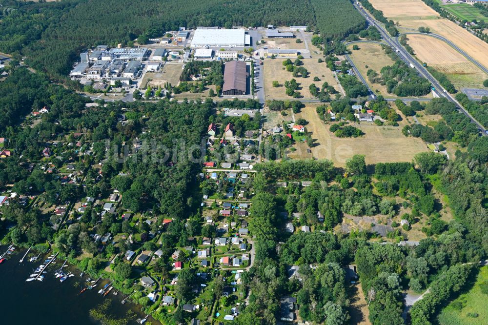 Luftaufnahme Werder (Havel) - Werksgelände der Herbstreith & Fox KG Pektin-Fabriken in Werder (Havel) im Bundesland Brandenburg, Deutschland