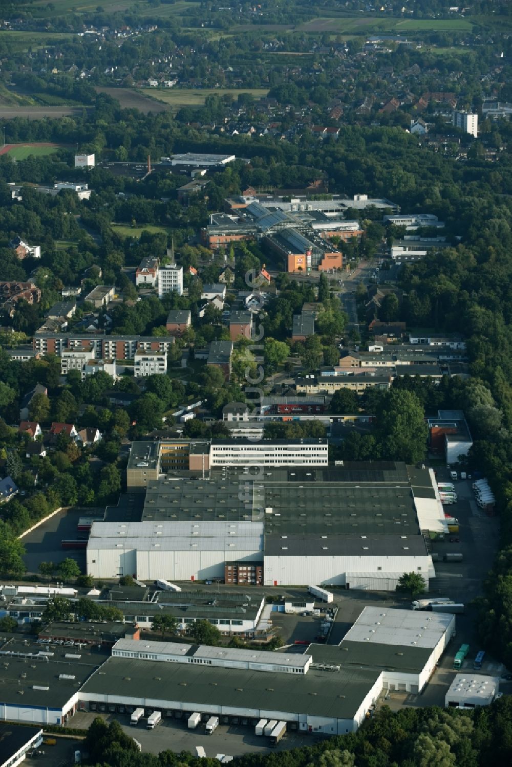 Luftbild Schenefeld - Werksgelände der Hermes Schleifmittel GmbH & CO. KG im Industriegebiet am Osterbrooksweg in Schenefeld im Bundesland Schleswig-Holstein