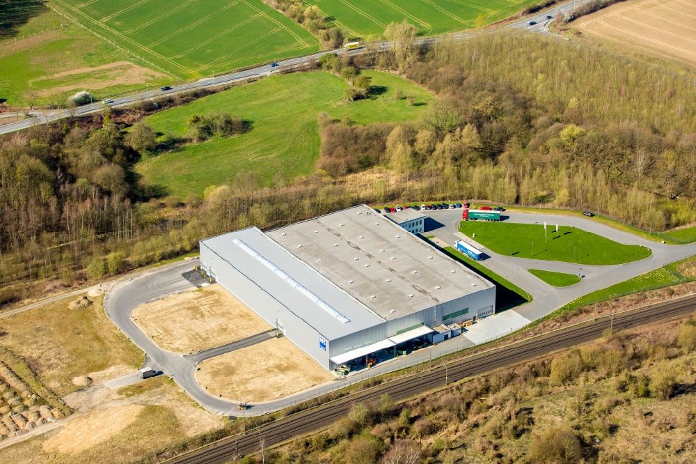 Luftaufnahme Hagen - Werksgelände der HFS Hagener Feinblech Service GmbH in Hagen im Bundesland Nordrhein-Westfalen