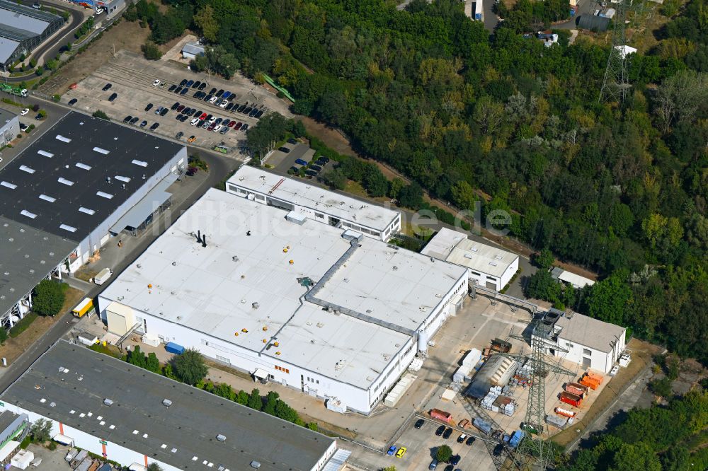 Luftaufnahme Berlin - Werksgelände der HMP Heidenhain Microprint GmbH in Berlin, Deutschland