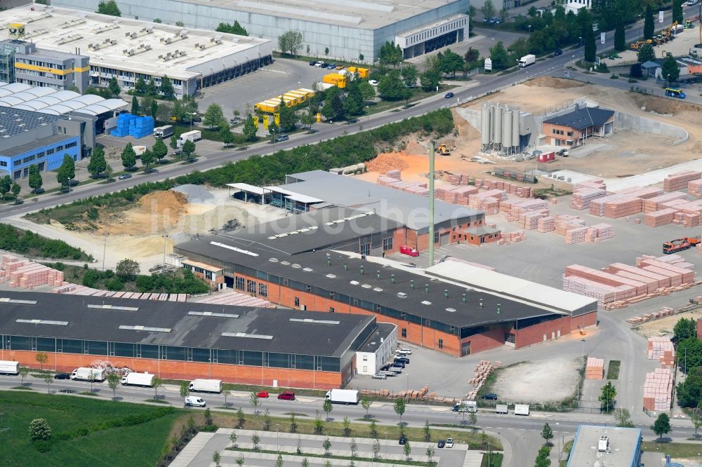 Luftbild Gersthofen - Werksgelände der Hörl & Hartmann Ziegeltechnik GmbH & Co. KG in Gersthofen im Bundesland Bayern, Deutschland