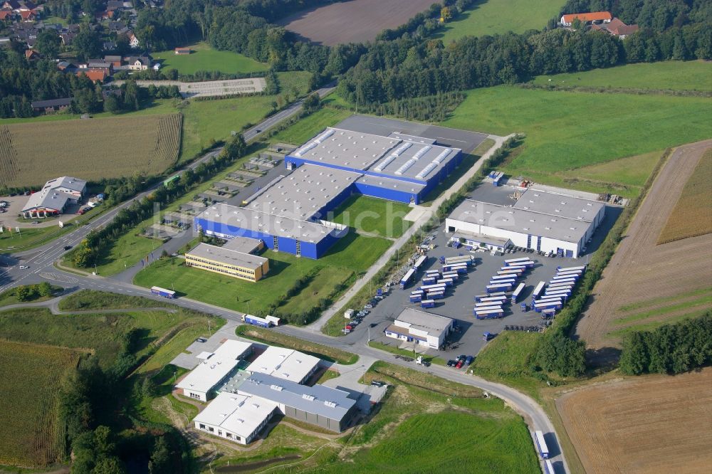 Luftbild Steinhagen - Werksgelände der Hörmann KG Antriebstechnik in Steinhagen im Bundesland Nordrhein-Westfalen, Deutschland