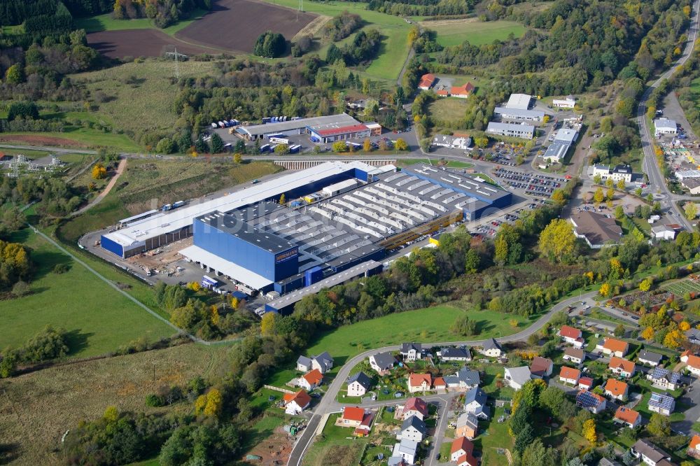 Luftaufnahme Freisen - Werksgelände der Hörmann KG in Freisen im Bundesland Saarland, Deutschland
