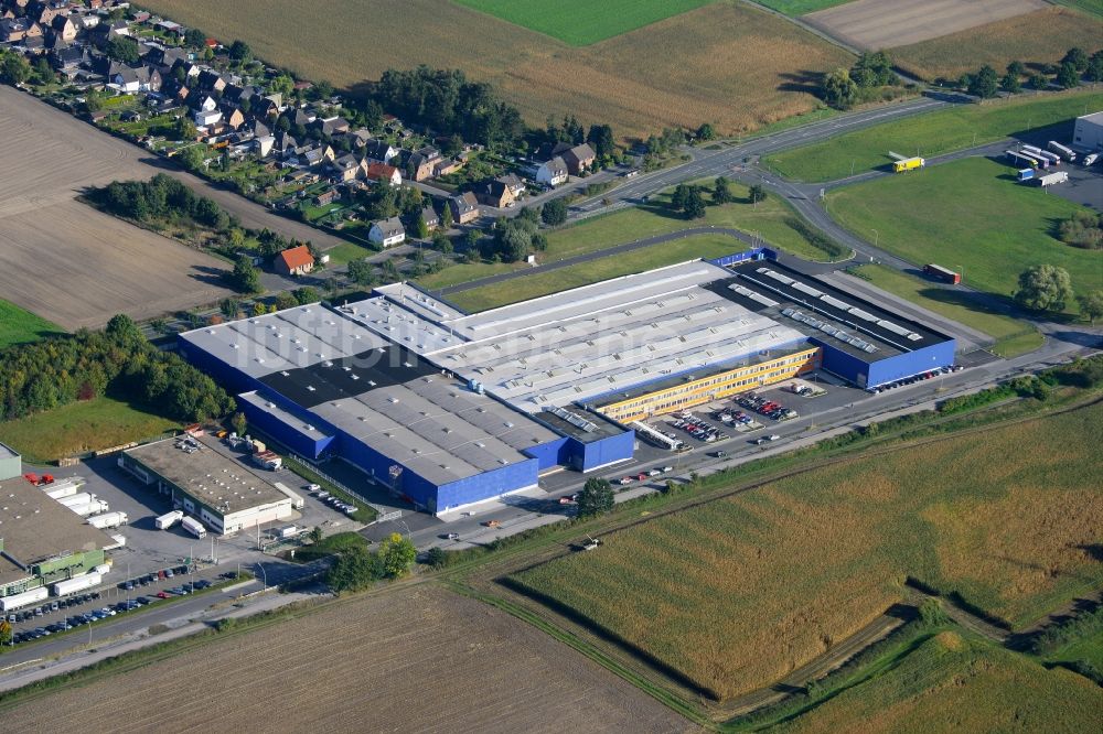 Luftaufnahme Werne - Werksgelände der Hörmann KG in Werne im Bundesland Nordrhein-Westfalen, Deutschland