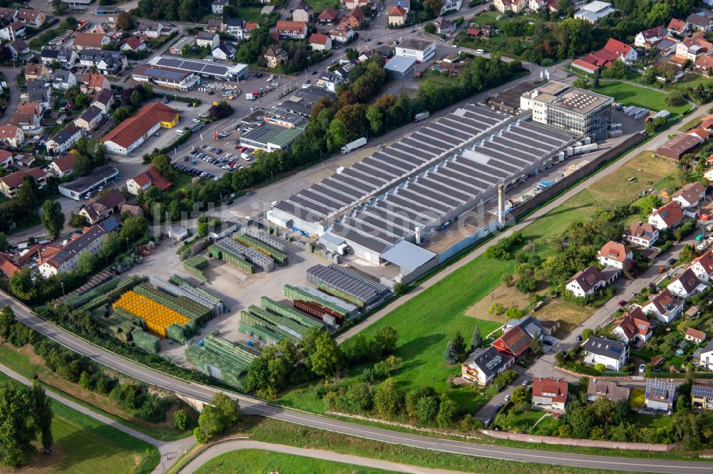 Luftbild Großbottwar - Werksgelände der Ines Horka Container und WIESHEU GmbH in Großbottwar im Bundesland Baden-Württemberg, Deutschland