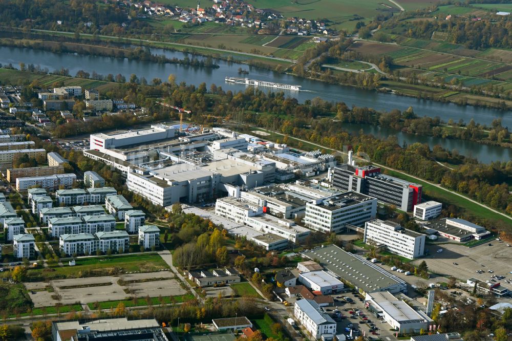 Luftaufnahme Regensburg - Werksgelände der Infineon Technologies AG in Regensburg im Bundesland Bayern, Deutschland