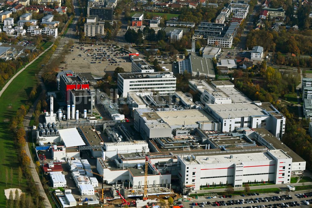 Luftbild Regensburg - Werksgelände der Infineon Technologies AG in Regensburg im Bundesland Bayern, Deutschland