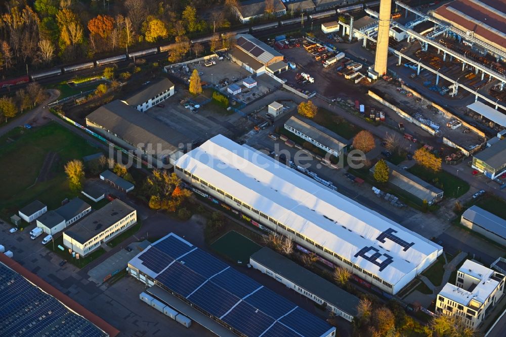 Luftbild Magdeburg - Werksgelände der B.T. innovation GmbH im Ortsteil Sudenburg in Magdeburg im Bundesland Sachsen-Anhalt, Deutschland