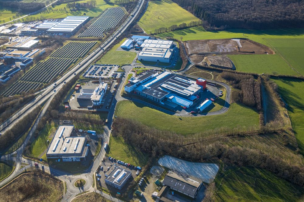 Luftbild Meschede - Werksgelände der ITH GmbH & Co. KG im Ortsteil Enste in Meschede im Bundesland Nordrhein-Westfalen