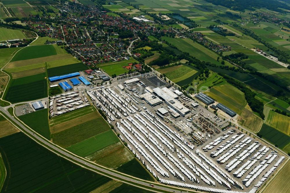 Luftaufnahme Burtenbach - Werksgelände der Kögel Trailer GmbH in Burtenbach im Bundesland Bayern, Deutschland