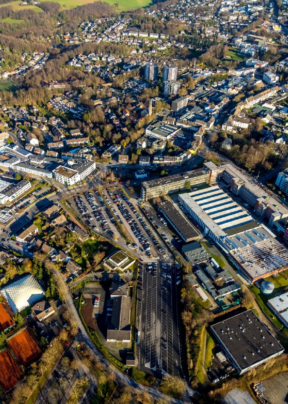 Luftbild Heiligenhaus - Werksgelände der Kiekert AG in Heiligenhaus im Bundesland Nordrhein-Westfalen