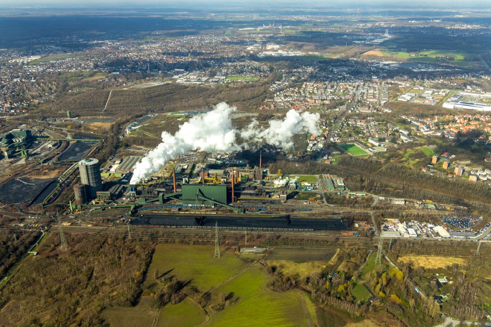 Luftaufnahme Bottrop - Werksgelände der Kokerei Prosper in Bottrop im Bundesland Nordrhein-Westfalen