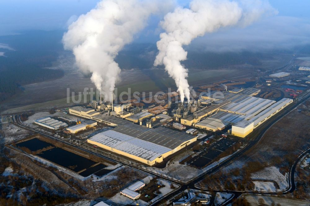 Luftbild Heiligengrabe - Werksgelände der KRONOTEX GmbH und in Heiligengrabe im Bundesland Brandenburg, Deutschland