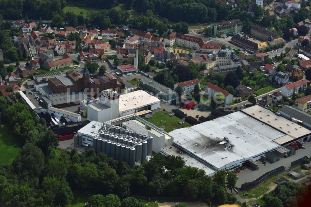 Luftaufnahme Bad Köstritz - Werksgelände der Köstritzer Schwarzbierbrauerei in Bad Köstritz im Bundesland Thüringen