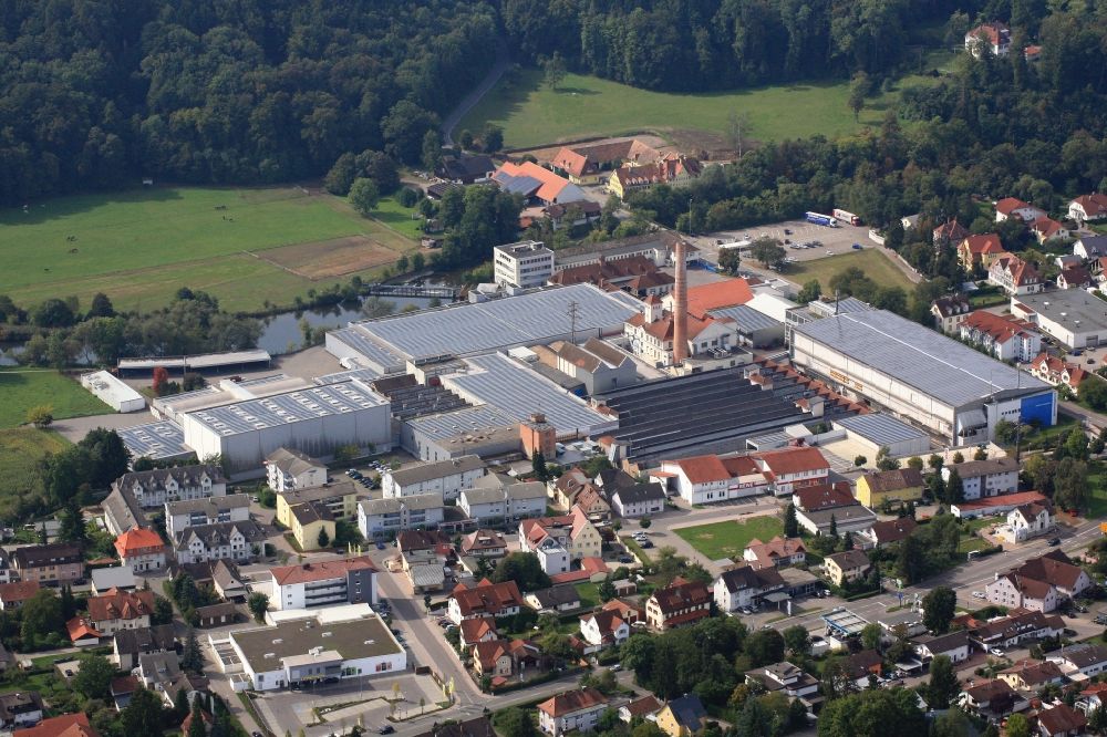 Luftbild Lauchringen - Werksgelände der Lauffenmühle GmbH & Co.KG in Lauchringen im Bundesland Baden-Württemberg