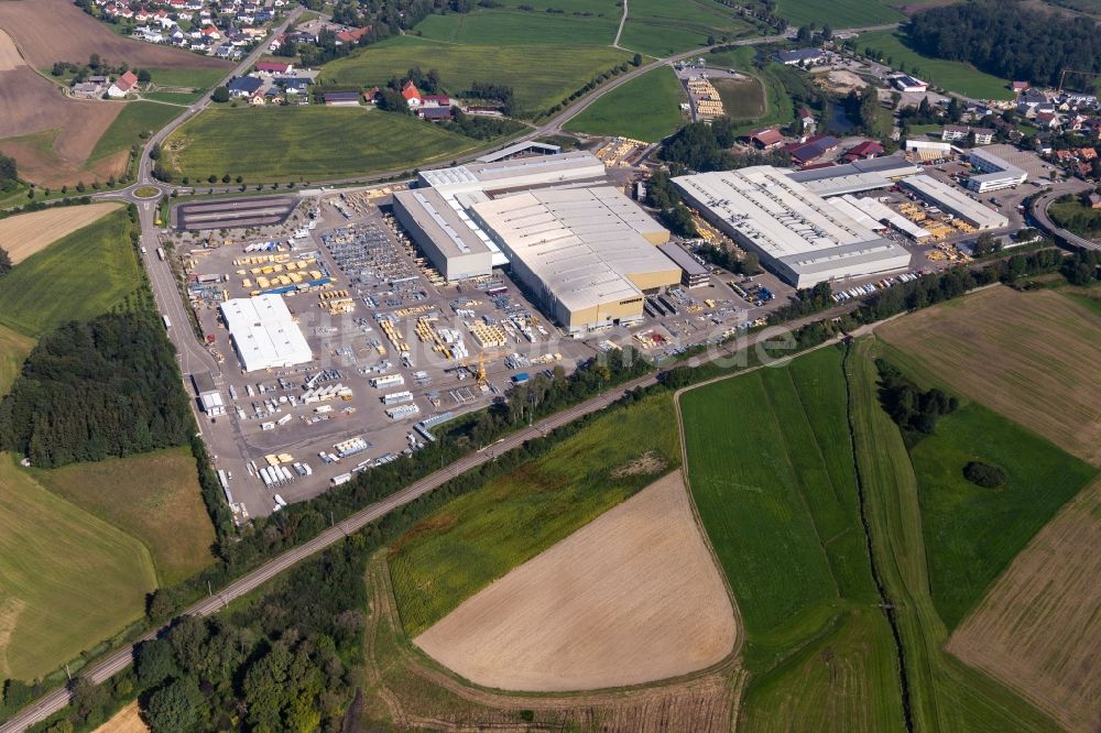 Luftbild Bad Schussenried - Werksgelände der Liebherr-Mischtechnik GmbH in Bad Schussenried im Bundesland Baden-Württemberg, Deutschland