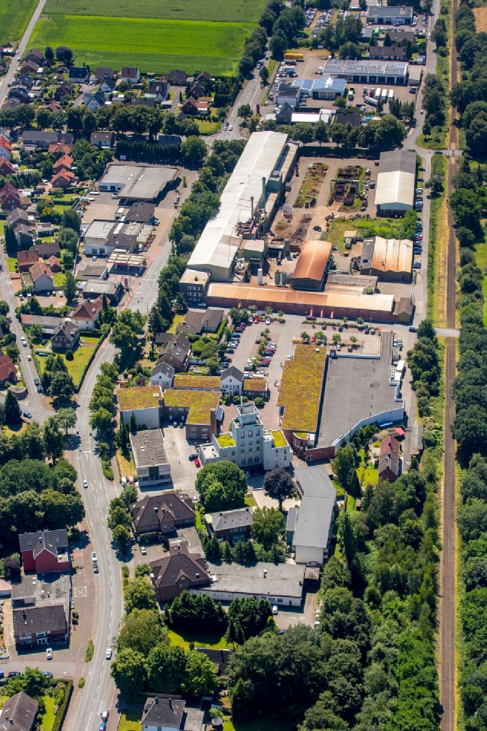 Luftbild Dorsten - Werksgelände des Metallwerks Franz Kleinken GmbH in Dorsten im Bundesland Nordrhein-Westfalen