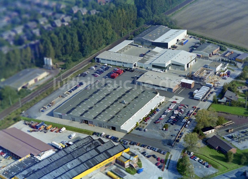 Nottuln von oben - Werksgelände von Meypack Verpackungssystemtechnik GmbH in Nottuln im Bundesland Nordrhein-Westfalen, Deutschland