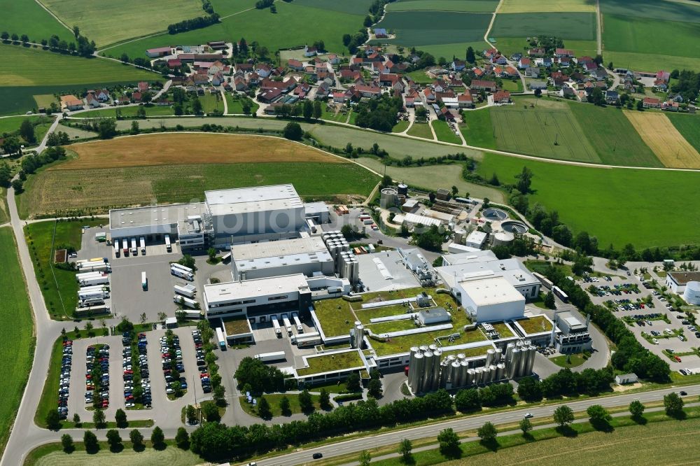 Luftbild Bissingen - Werksgelände der Molkerei Gropper GmbH & Co. KG in Bissingen im Bundesland Bayern, Deutschland