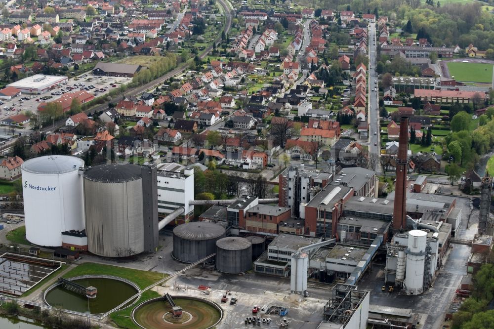 Luftbild Schladen - Werksgelände der Nordzucker an der Bahnhofstraße in Schladen im Bundesland Niedersachsen