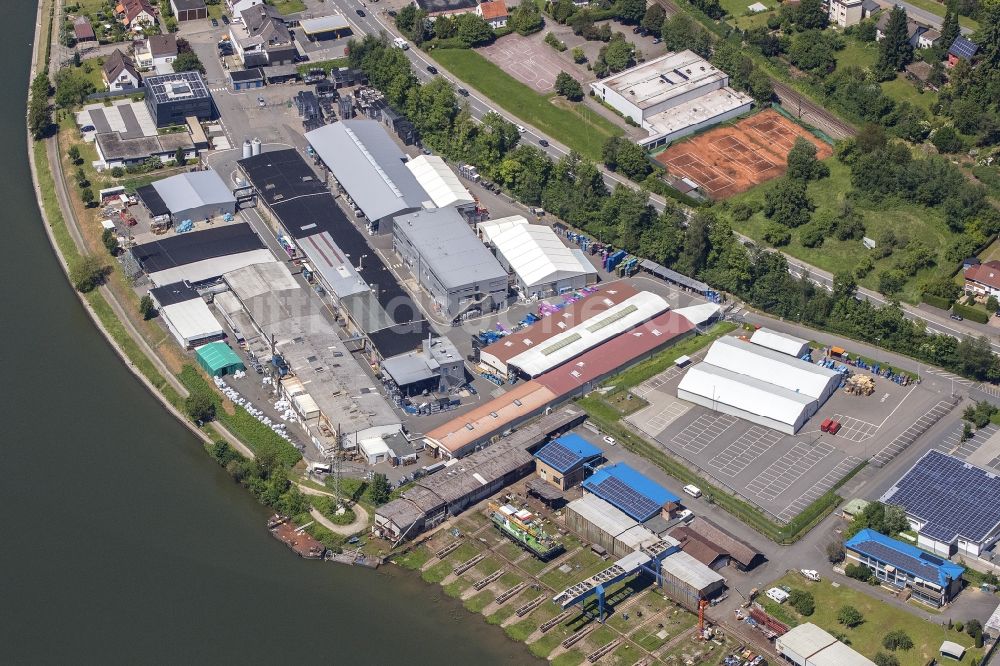 Luftaufnahme Neckarsteinach - Werksgelände der Odenwald-Chemie GmbH in Neckarsteinach im Bundesland Hessen, Deutschland