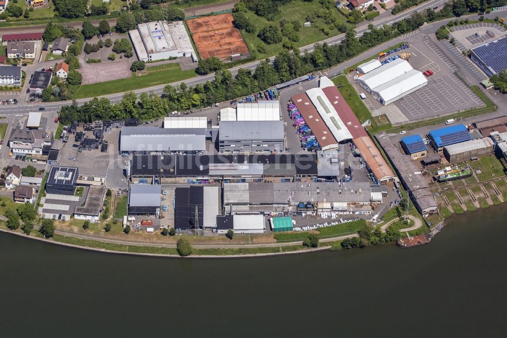 Luftbild Neckarsteinach - Werksgelände der Odenwald-Chemie GmbH in Neckarsteinach im Bundesland Hessen, Deutschland