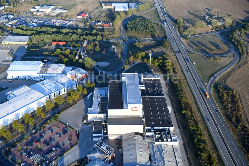 Luftaufnahme Wittenburg - Werksgelände der Dr. Oetker Tiefkühlprodukte Wittenburg KG in Wittenburg im Bundesland Mecklenburg-Vorpommern, Deutschland