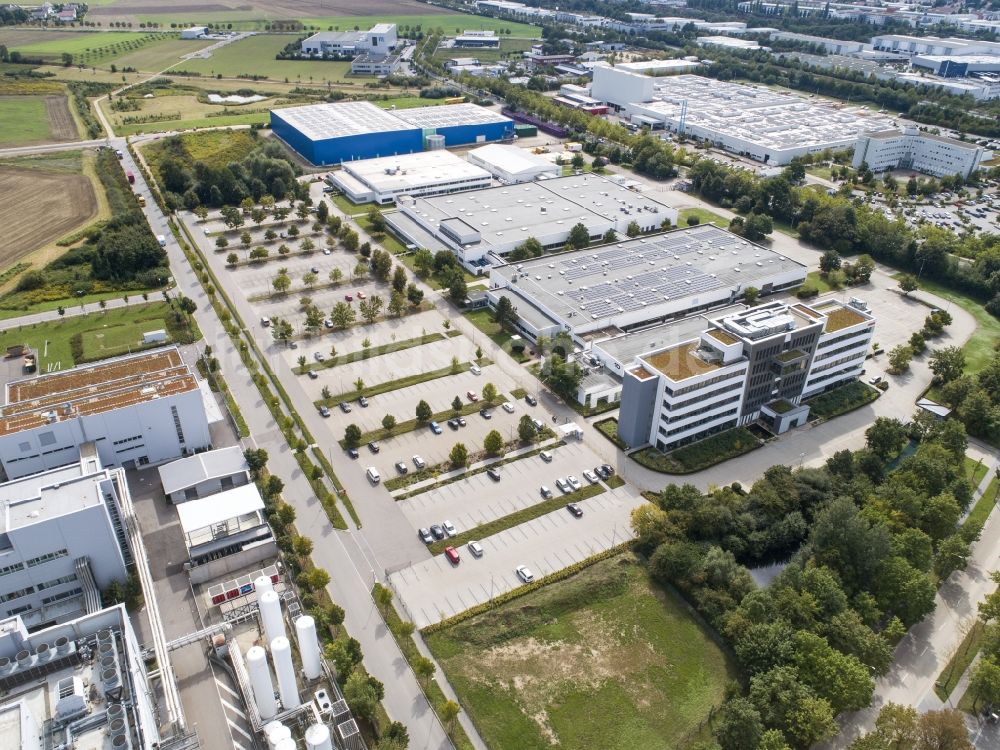 Regensburg von oben - Werksgelände der OSRAM OLED GmbH in Regensburg im Bundesland Bayern, Deutschland