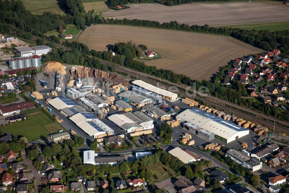 Luftbild Bassum - Werksgelände Palettenfabrik Bassum GmbH in Bassum im Bundesland Niedersachsen, Deutschland