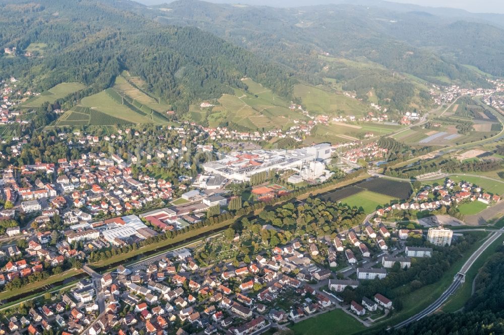 Luftaufnahme Oberkirch - Werksgelände der Papierfabrik August Koehler SE in Oberkirch im Bundesland Baden-Württemberg, Deutschland