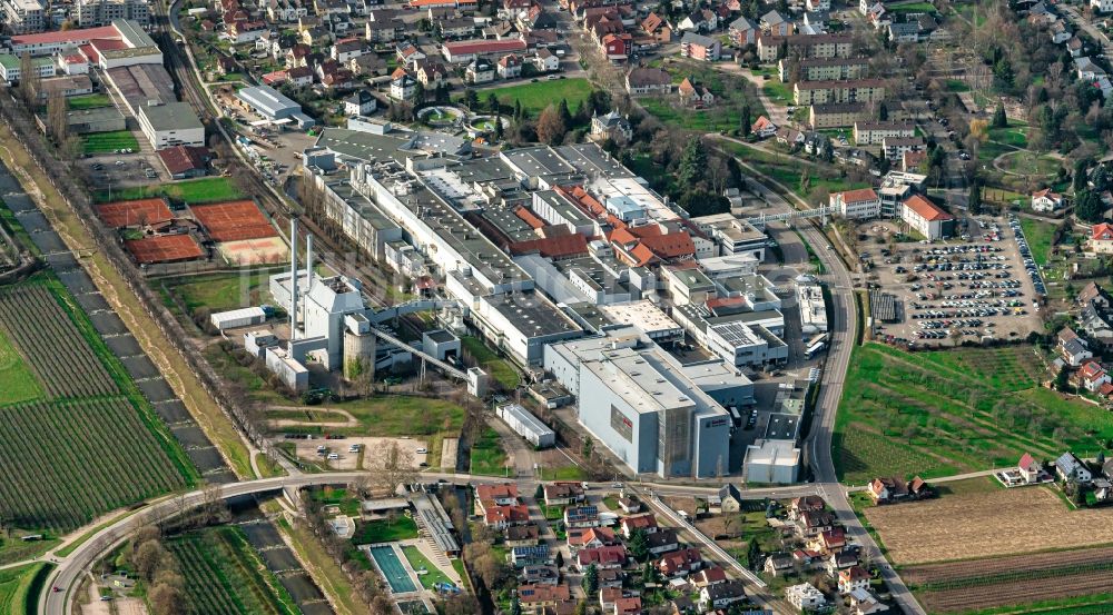 Luftbild Oberkirch - Werksgelände der Papierfabrik August Koehler SE in Oberkirch im Bundesland Baden-Württemberg, Deutschland