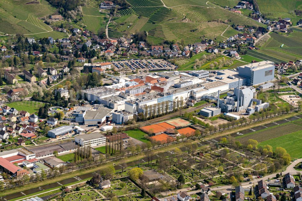 Oberkirch von oben - Werksgelände der Papierfabrik August Koehler SE in Oberkirch im Bundesland Baden-Württemberg, Deutschland