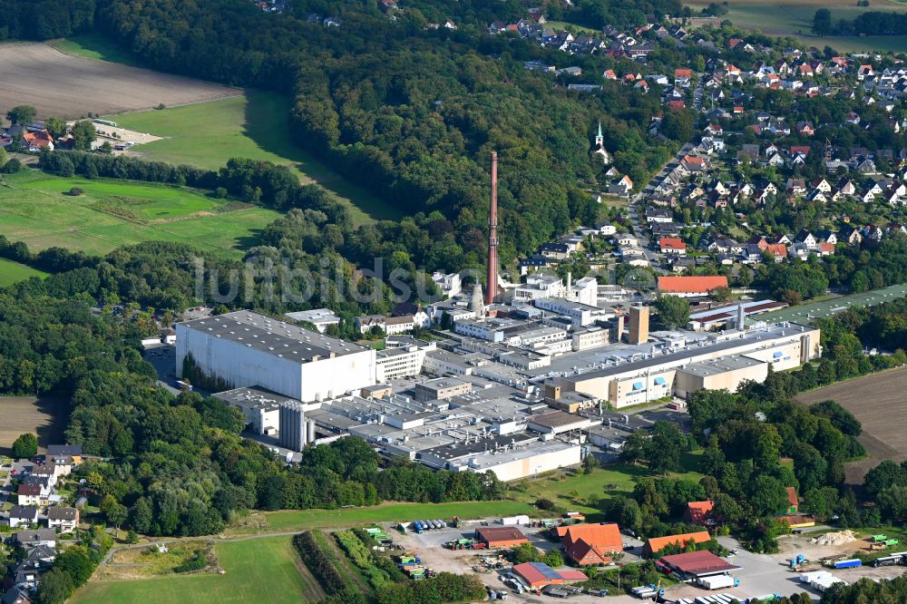 Luftaufnahme Osnabrück - Werksgelände der Papierfabrik der Felix Schoeller Holding GmbH & Co. KG in Osnabrück im Bundesland Niedersachsen, Deutschland