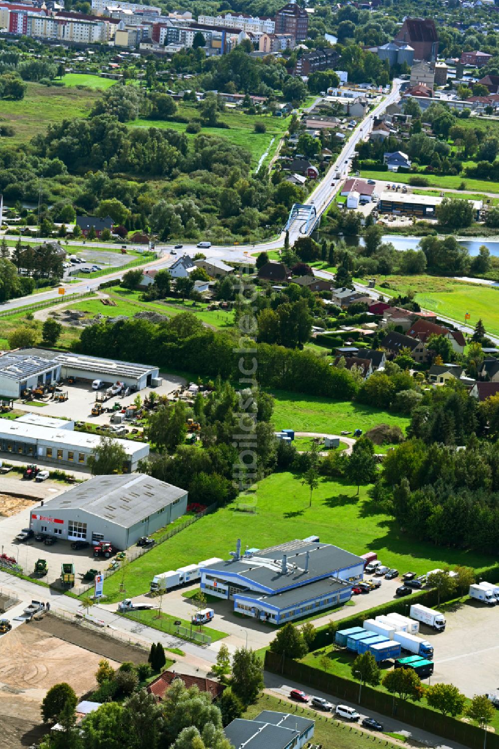 Luftbild Demmin - Werksgelände der peenelack GmbH & Co. KG in Demmin im Bundesland Mecklenburg-Vorpommern, Deutschland