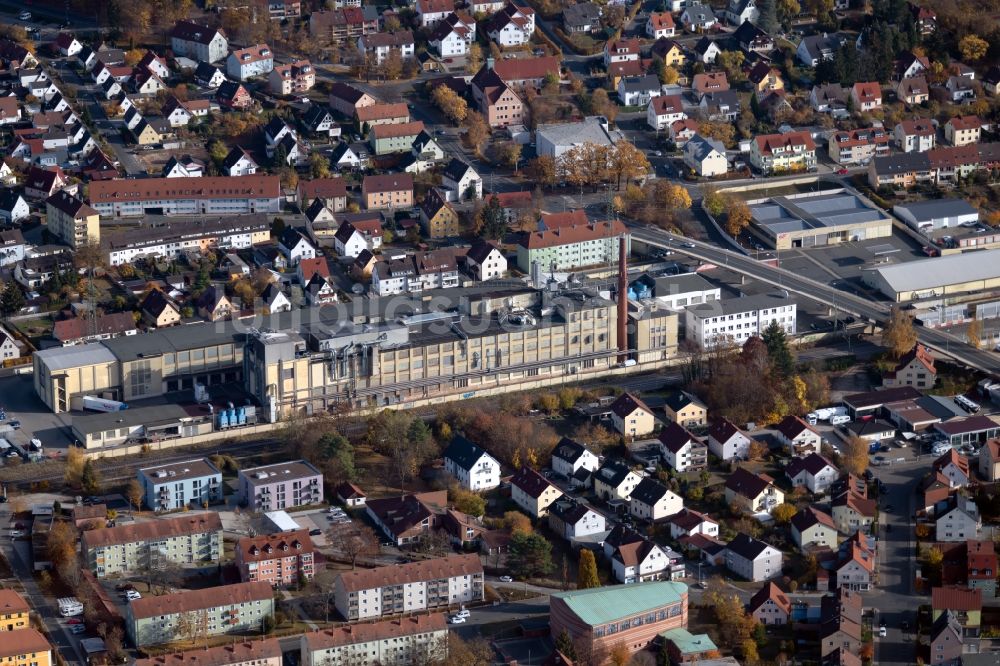 Luftaufnahme Forchheim - Werksgelände der Piasten GmbH im Ortsteil Buckenhofen in Forchheim im Bundesland Bayern, Deutschland