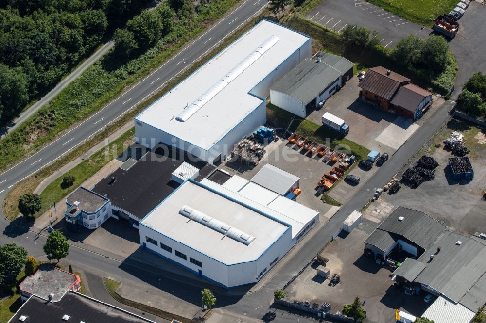 Luftbild Haiger - Werksgelände PMS-W. Pulverich GmbH Metallverarbeitung in Haiger im Bundesland Hessen, Deutschland