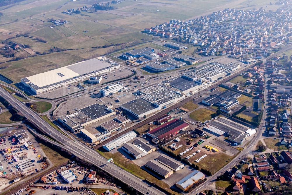 Luftbild Haguenau - Werksgelände der Schaeffler France in Haguenau in Grand Est, Frankreich