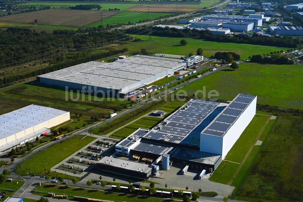 Luftbild Gallin - Werksgelände der Schur Pack Germany GmbH in Gallin im Bundesland Mecklenburg-Vorpommern, Deutschland