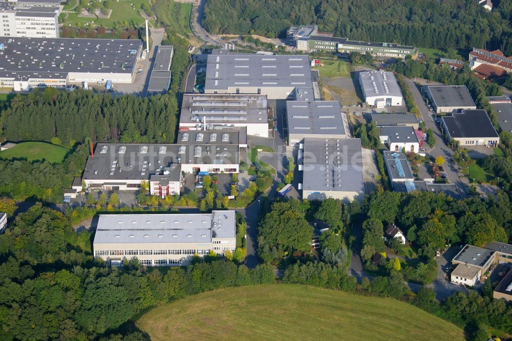 Luftaufnahme Lüdenscheid - Werksgelände der Seuster KG in Lüdenscheid im Bundesland Nordrhein-Westfalen, Deutschland