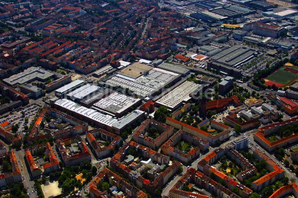 Luftbild Nürnberg - Werksgelände der SIEMENS AG im Ortsteil Gugelstraße in Nürnberg im Bundesland Bayern, Deutschland