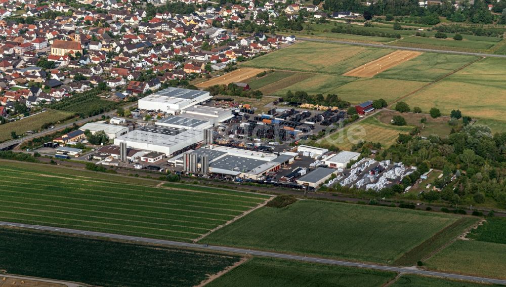 Luftbild Ringsheim - Werksgelände der SIMONA AG Ringsheim in Ringsheim im Bundesland Baden-Württemberg, Deutschland