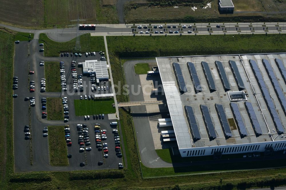 Niestetal aus der Vogelperspektive: Werksgelände der SMA Solar Technology AG in Niestetal im Bundesland Hessen