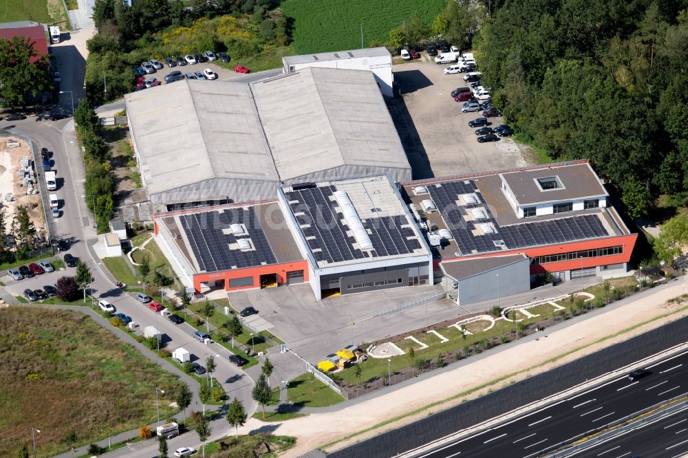 Luftaufnahme Schwabach - Werksgelände der Sontheimer Elektroschaltgeräte GmbH Wendelsteiner Straße in Schwabach im Bundesland Bayern, Deutschland