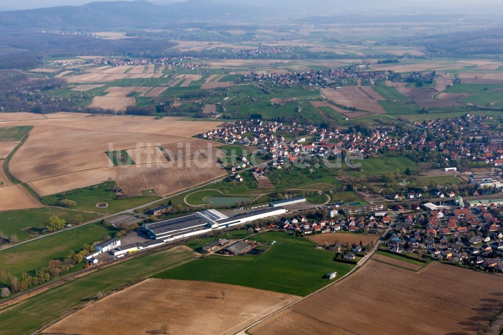 Luftaufnahme Soultz-sous-Forets - Werksgelände in Soultz-sous-Forets in Grand Est, Frankreich