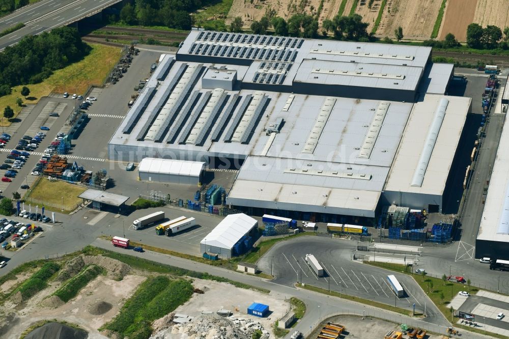 Gera aus der Vogelperspektive: Werksgelände der STAHLO Stahlservice GmbH & Co. KG in Gera im Bundesland Thüringen, Deutschland