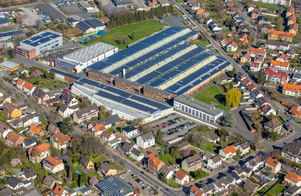 Luftaufnahme Werl - Werksgelände der Standard-Metallwerke GmbH an der Rustigestraße im Ortsteil Westönnen in Werl im Bundesland Nordrhein-Westfalen