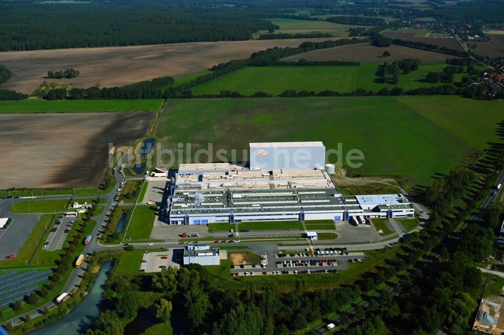Boizenburg/Elbe aus der Vogelperspektive: Werksgelände Sweet Tec GmbH in Boizenburg/Elbe im Bundesland Mecklenburg-Vorpommern, Deutschland