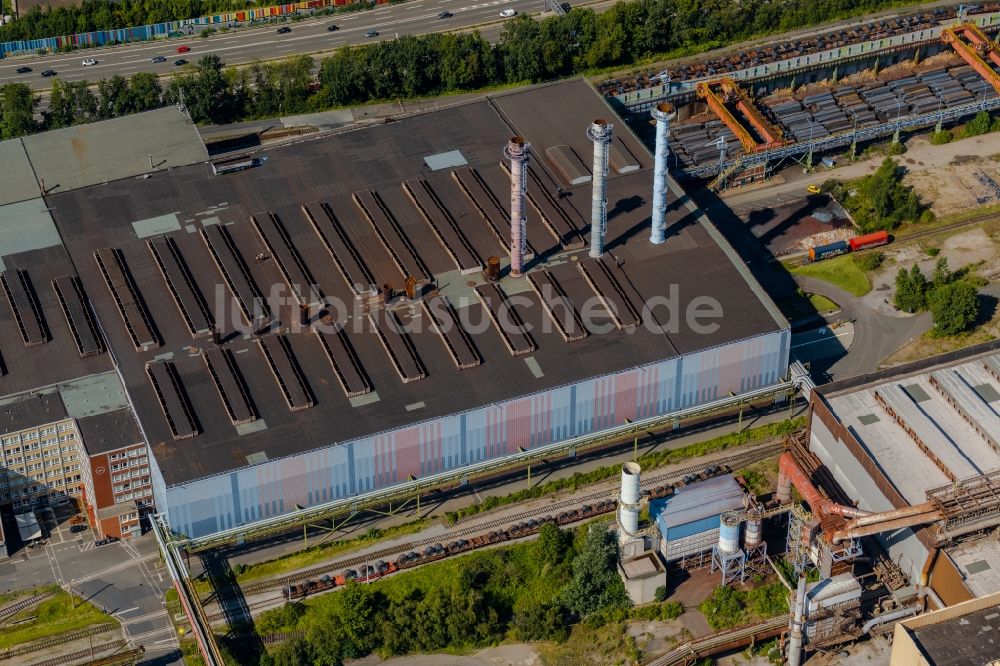 Bochum aus der Vogelperspektive: Werksgelände thyssenkrupp Steel Europe AG in Bochum im Bundesland Nordrhein-Westfalen, Deutschland