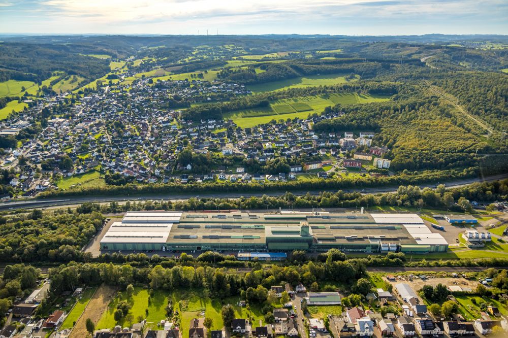 Kreuztal aus der Vogelperspektive: Werksgelände der thyssenkrupp Steel Europe AG in Kreuztal im Bundesland Nordrhein-Westfalen, Deutschland