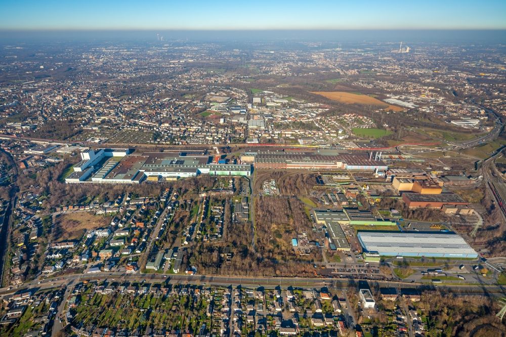 Luftbild Bochum - Werksgelände der ThyssenKrupp Steel AG Werk Bochum NO im Ortsteil Harpen in Bochum im Bundesland Nordrhein-Westfalen